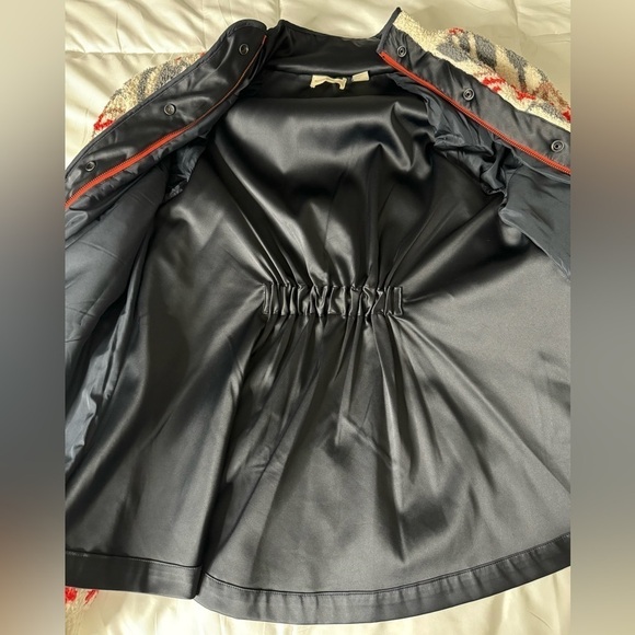 Anthropologie Sleeping on Snow Women’s Intarsia Sherpa Jacket Size M - Picture 9 of 11